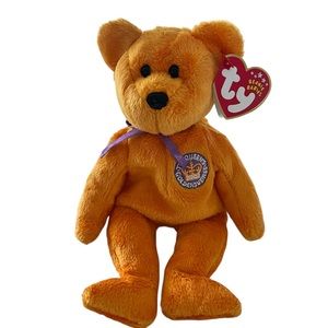 Ty Beanie Baby Retired 2002 Bear The Queen’s Golden Jubilee - Celebrations